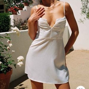 Princess Polly Della mini dress white